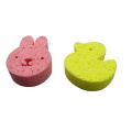 rabbit shape cellulose sponge wipe block